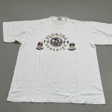 VTG Florida Shirt Adult Sz XL White Single Stitch… - image 1