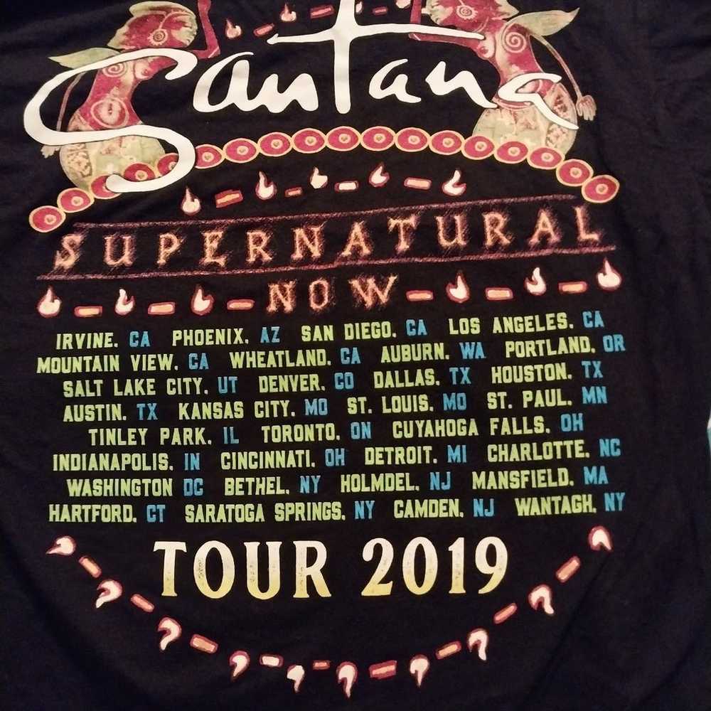Santana Supernatural Tour shirt - image 5