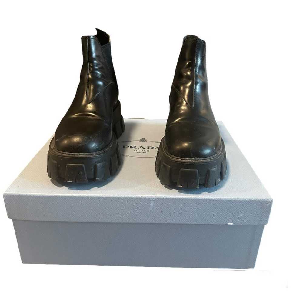 Prada Monolith leather boots - image 2