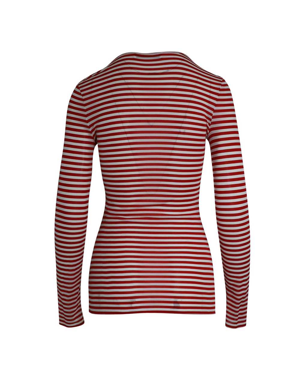 Product Details Max Mara Red and White Striped Lo… - image 3