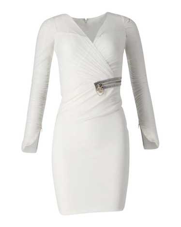 Product Details Versace White Mini Dress with Embe