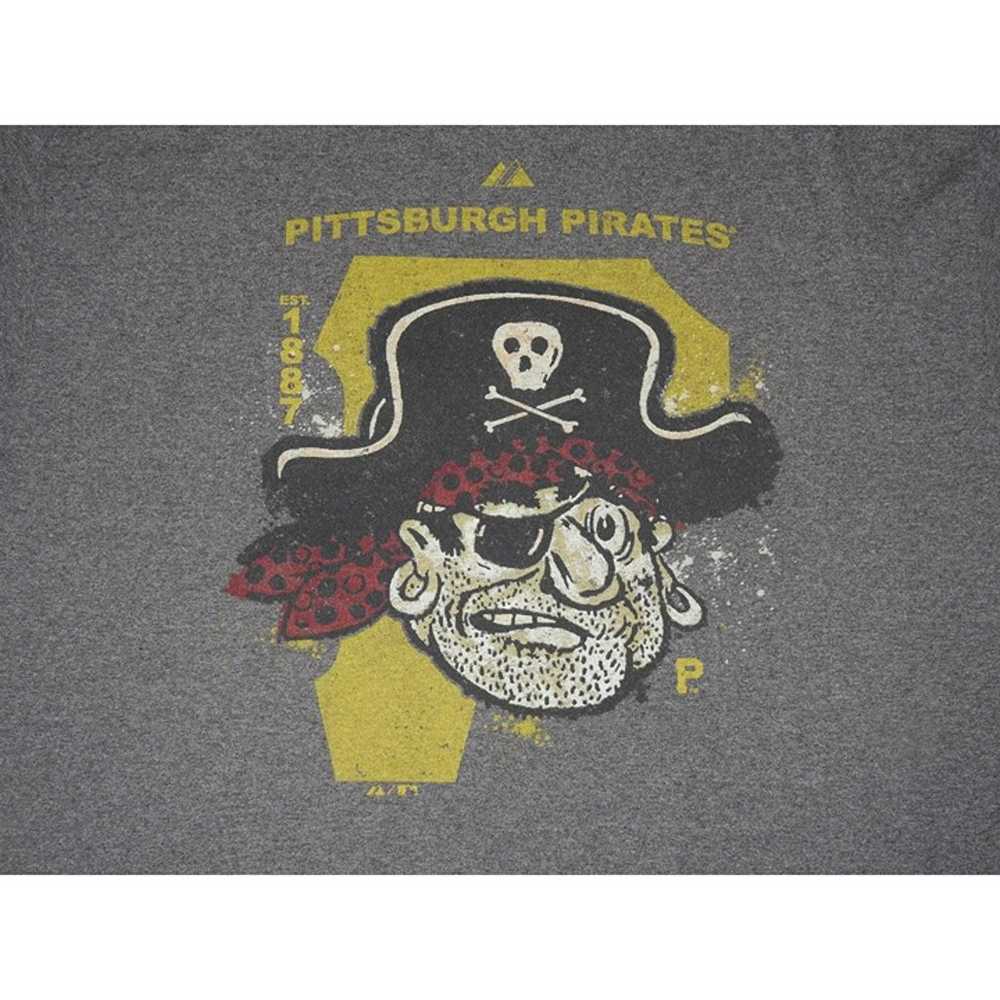 Vintage Majestic Pittsburgh Pirates 1960s Logo Sh… - image 2