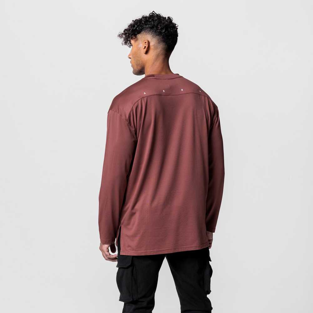 ASRV 0650. Core Oversized Long Sleeve - Red Earth - image 3
