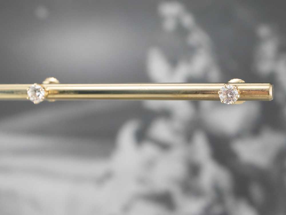 Diamond Gold Stud Earrings - image 10