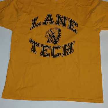 Vintage Russell Athletics Yellow Lane Tech High S… - image 1