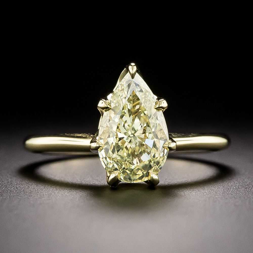 Lang Collection 1.51 Carat Pear-Shaped Diamond So… - image 1