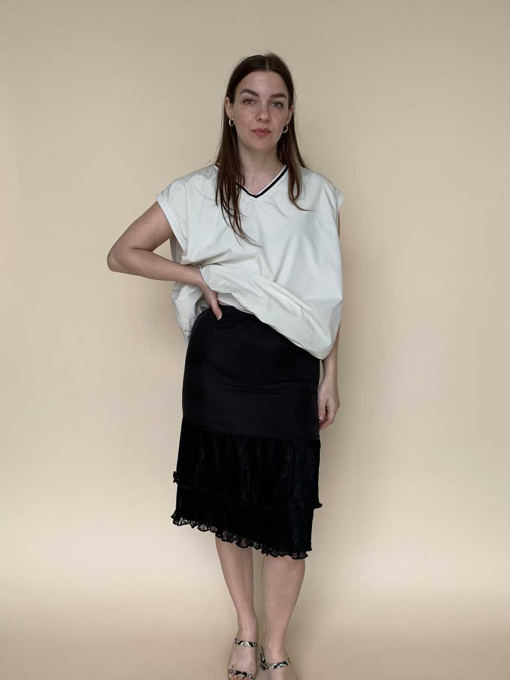 Tiered lace slip skirt - image 3