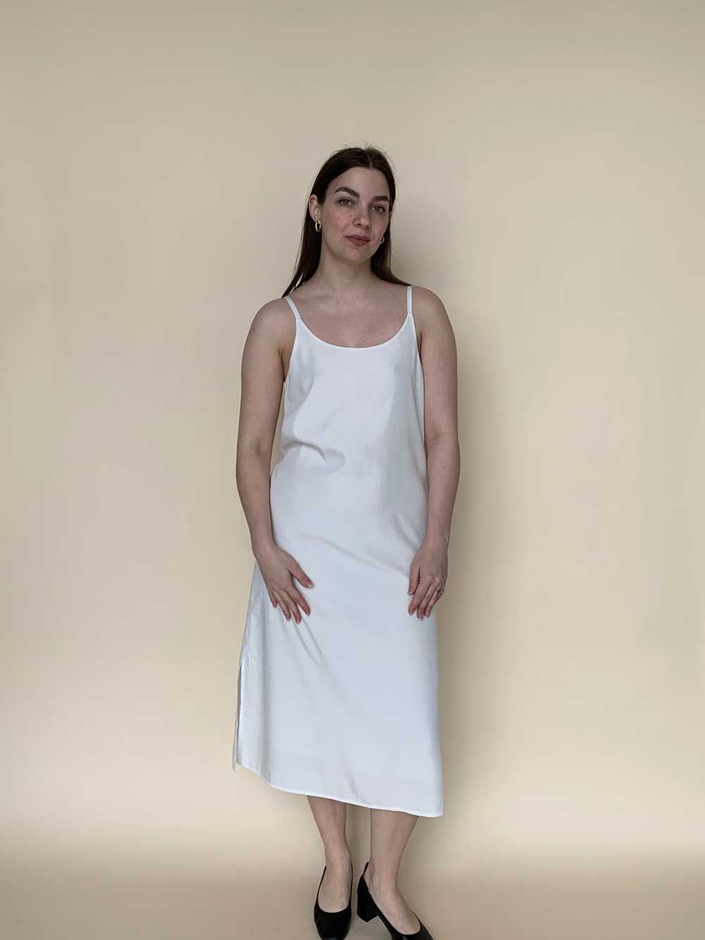 Eileen Fisher white slip dress - image 2