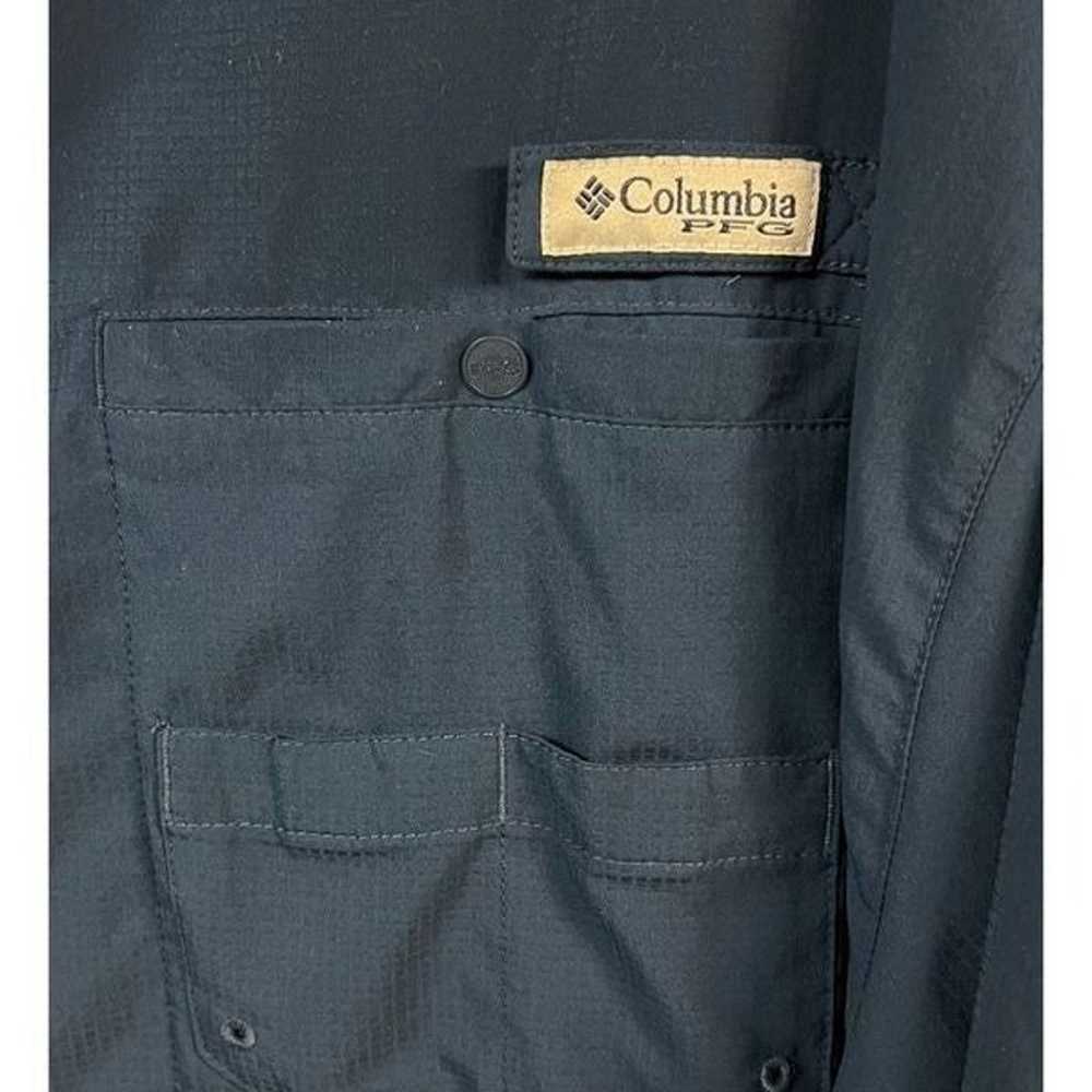 Columbia Mens Blue Short-Sleeve Omni-Shade Button… - image 2