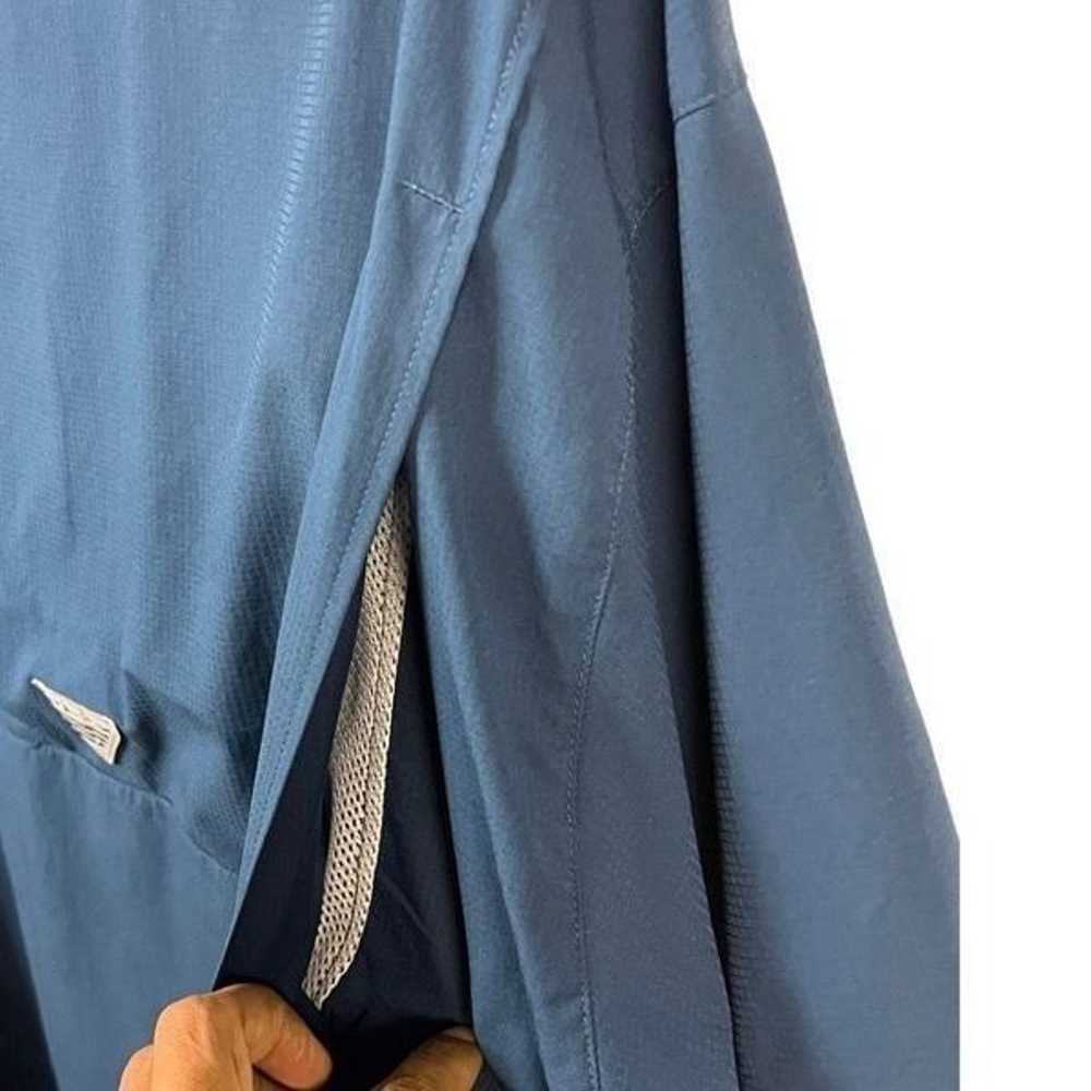 Columbia Mens Blue Short-Sleeve Omni-Shade Button… - image 8