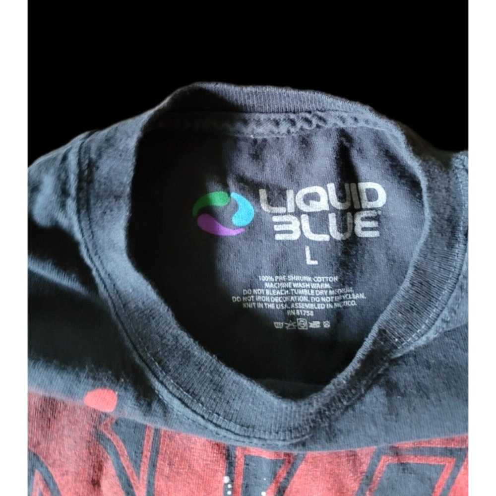 KISS Band T-Shirt Men's Large Y2K Style Liquid Bl… - image 4