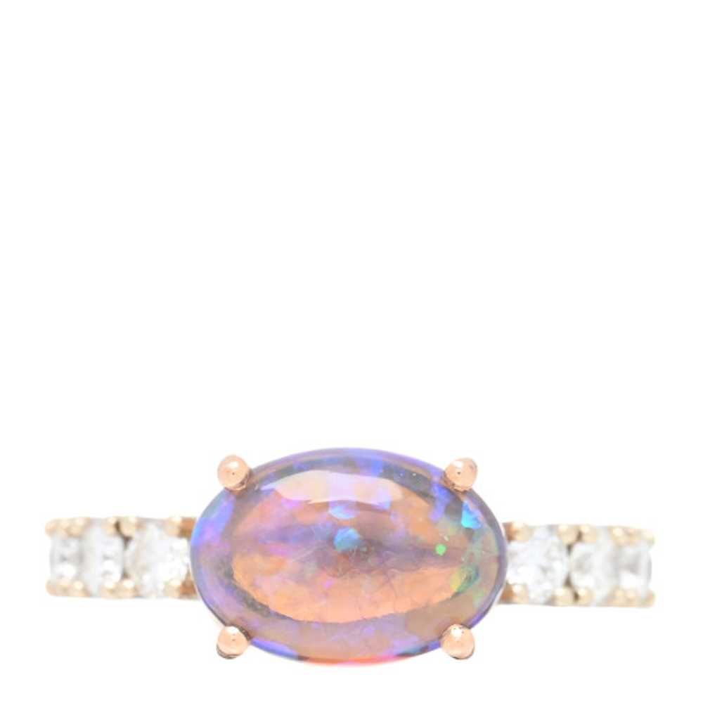 IRENE NEUWIRTH 18K Rose White Gold Diamond Opal T… - image 1