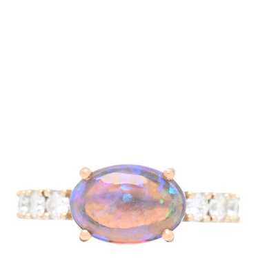 IRENE NEUWIRTH 18K Rose White Gold Diamond Opal T… - image 1