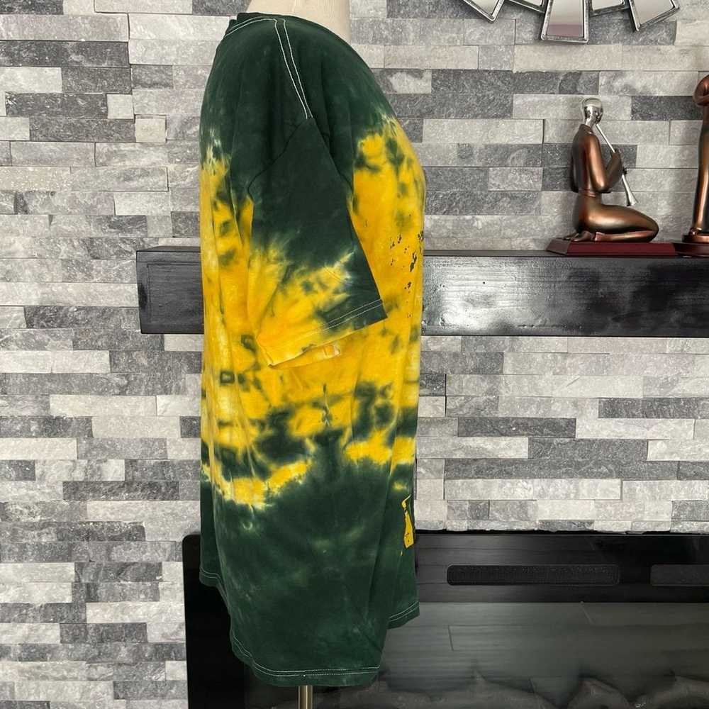 Green Bay Packers All Over Print Tie Dye Logo T-s… - image 4