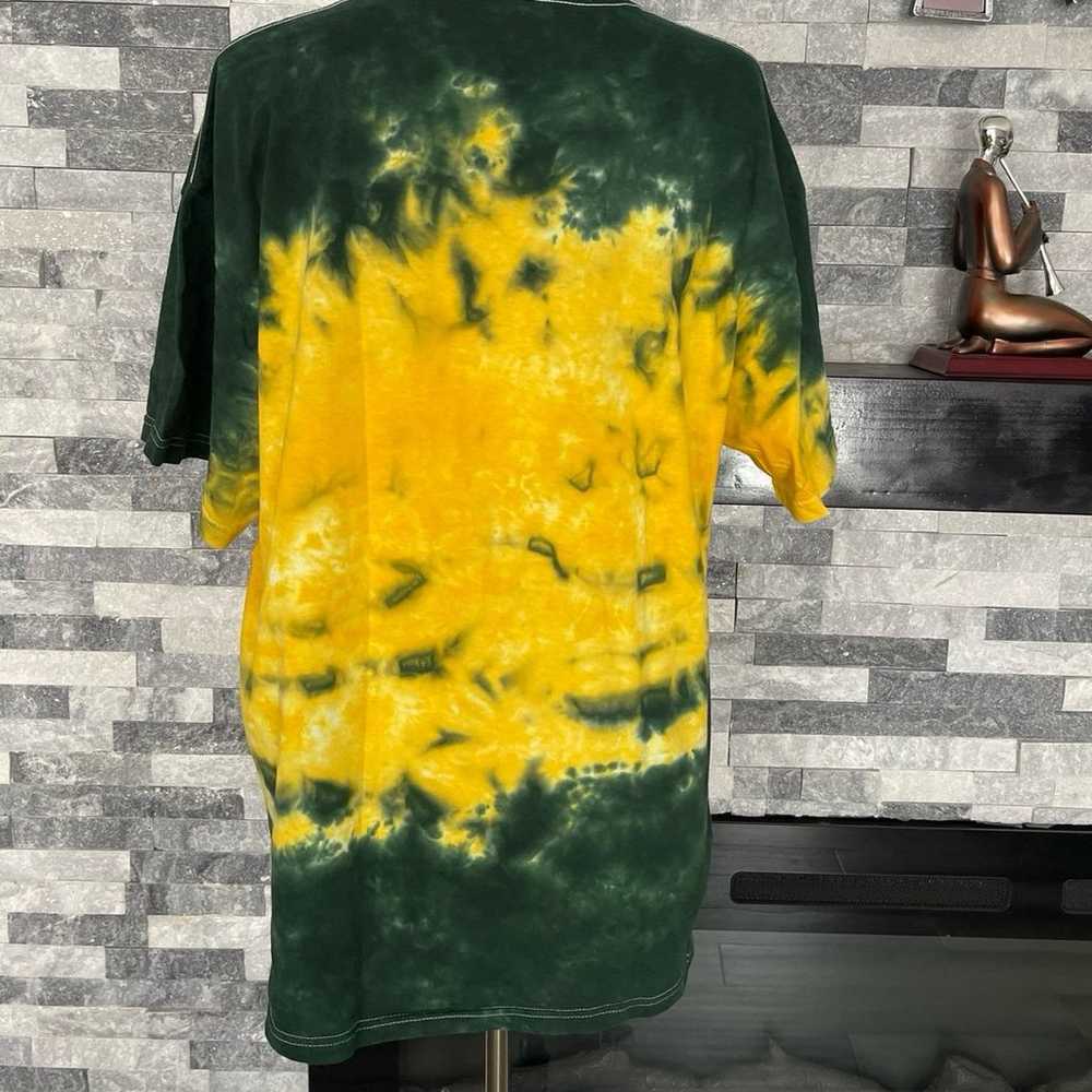 Green Bay Packers All Over Print Tie Dye Logo T-s… - image 5