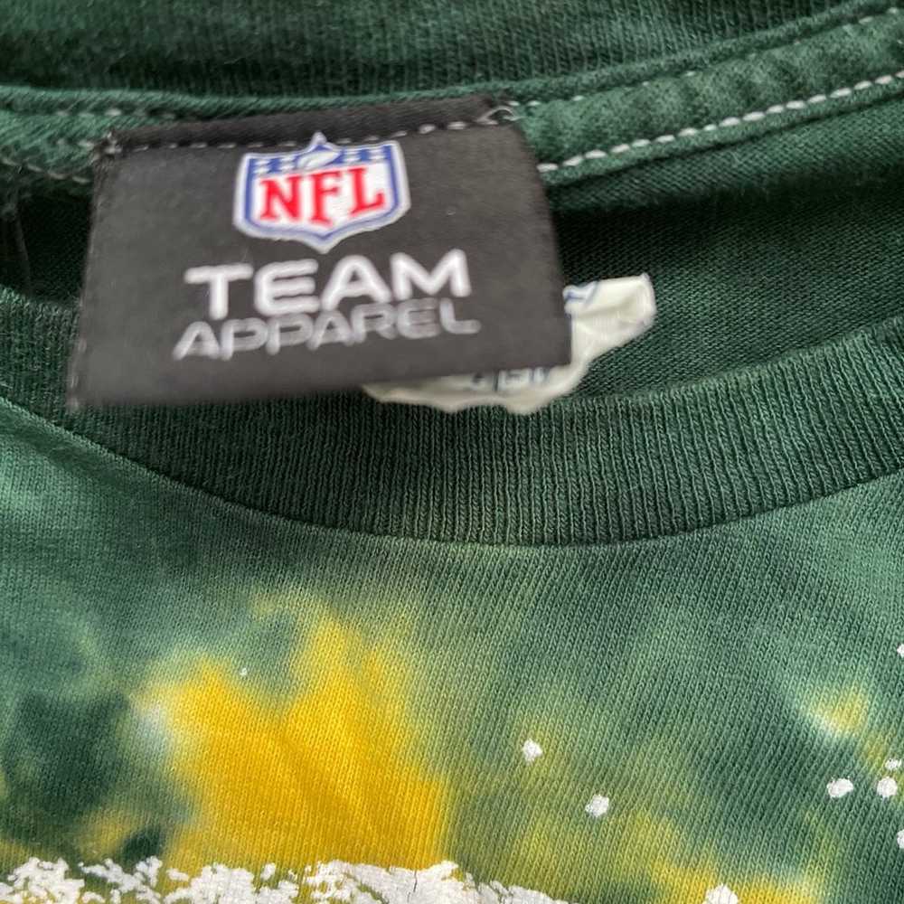 Green Bay Packers All Over Print Tie Dye Logo T-s… - image 6