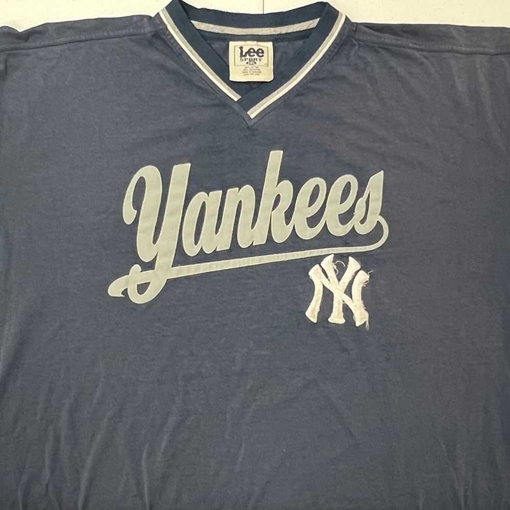 Vintage Lee Sport New York Yankees Embroidered V-… - image 5