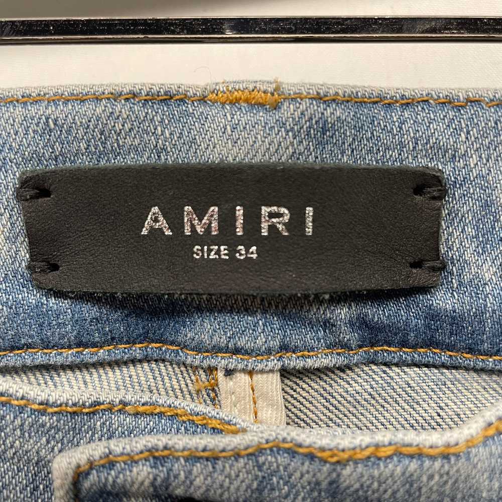 AMIRI/Skinny Pants/34/Denim/BLU/Floral Pattern/WH… - image 3