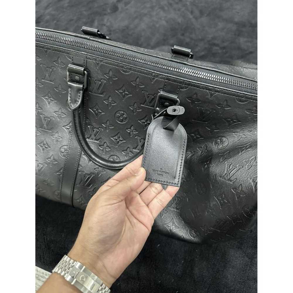 Louis Vuitton Keepall leather travel bag - image 2