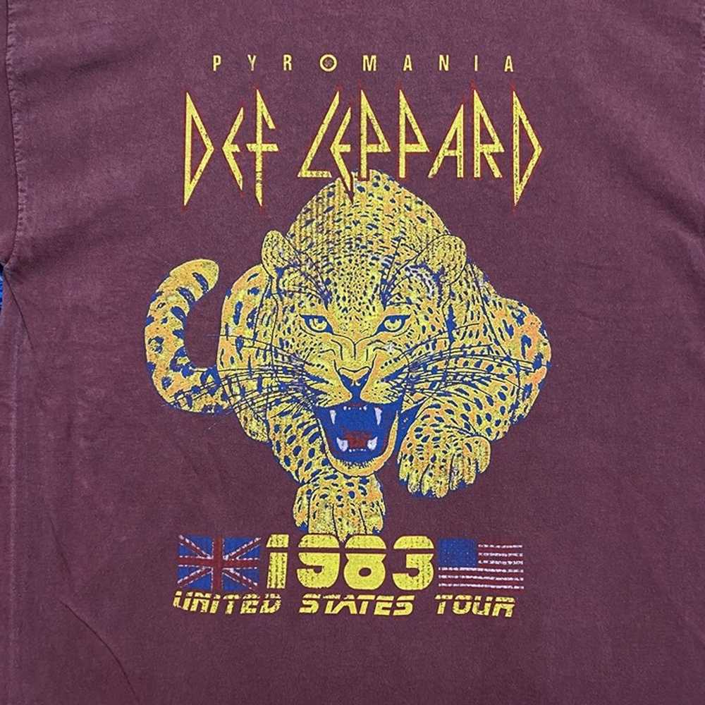 Def Leppard 1983 Pyromania US Heavy Metal Tour Te… - image 2