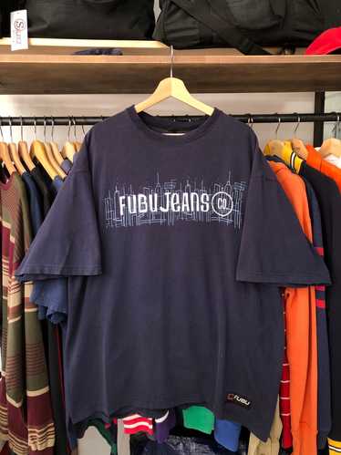 Vintage Fubu Jeans Skyline Tee Size XL/2XL