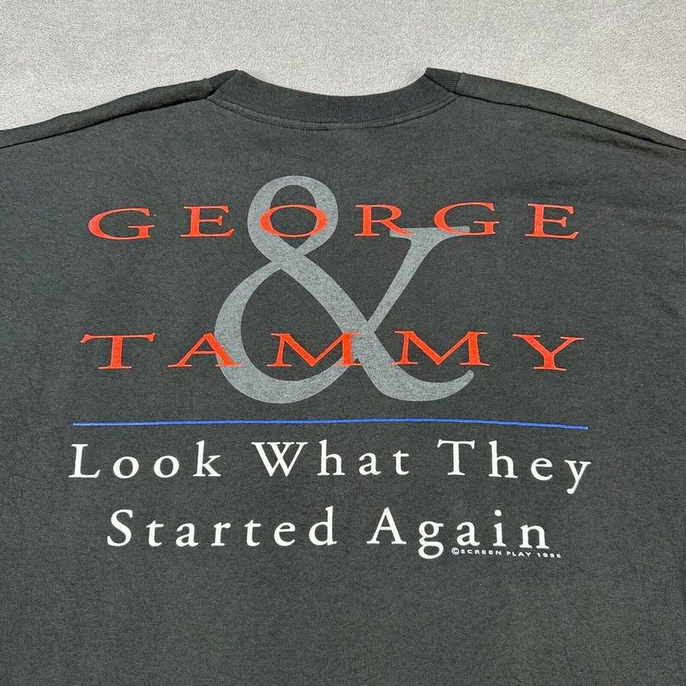 VINTAGE 90s George Jones & Tammy Wynette Shirt Me… - image 5