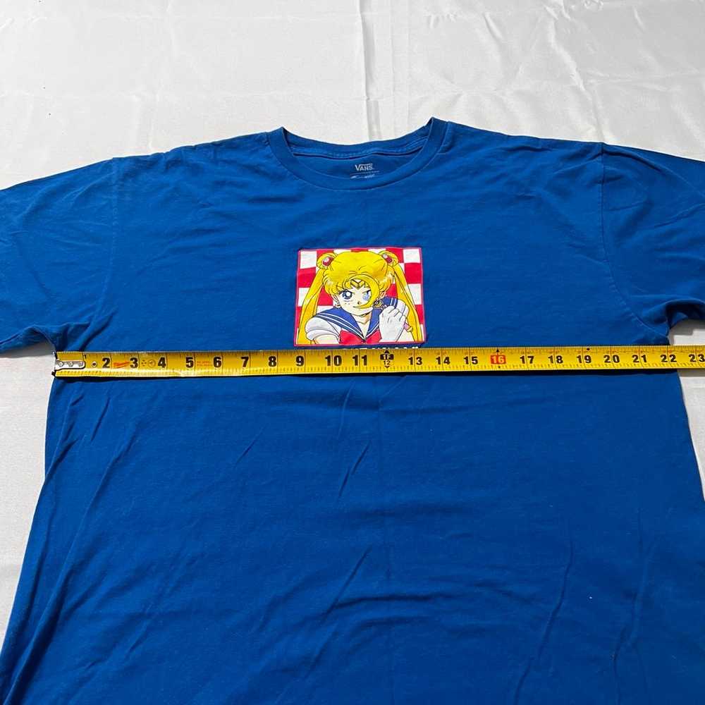 Sailor Moon X Vans Anime Shirt Blue Size Large - image 4