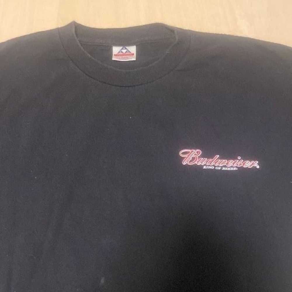 VINTAGE Y2K BUDWEISER BEER GRAPHIC T SHIRT PROMO … - image 5