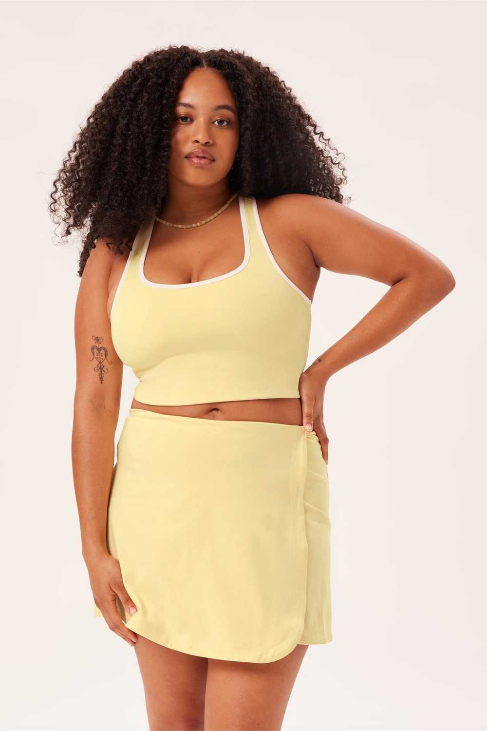 Girlfriend Collective Lemonade Paloma Racerback B… - image 1