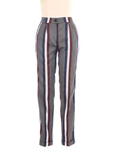 Dries Van Noten Metallic Stripe Pants