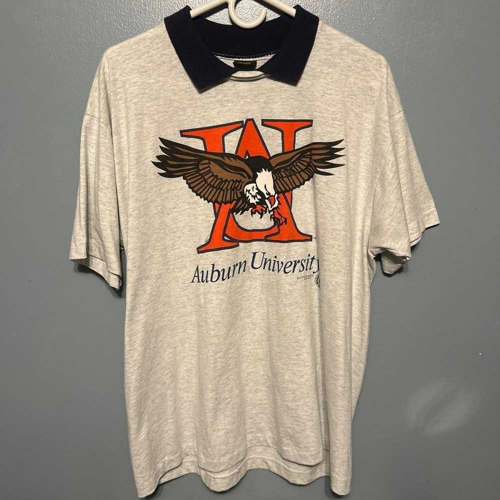 Vintage 1992 single stitch Auburn shirt with coll… - image 7