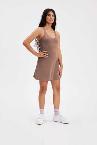 Girlfriend Collective Fog Lola V-Neck Dress