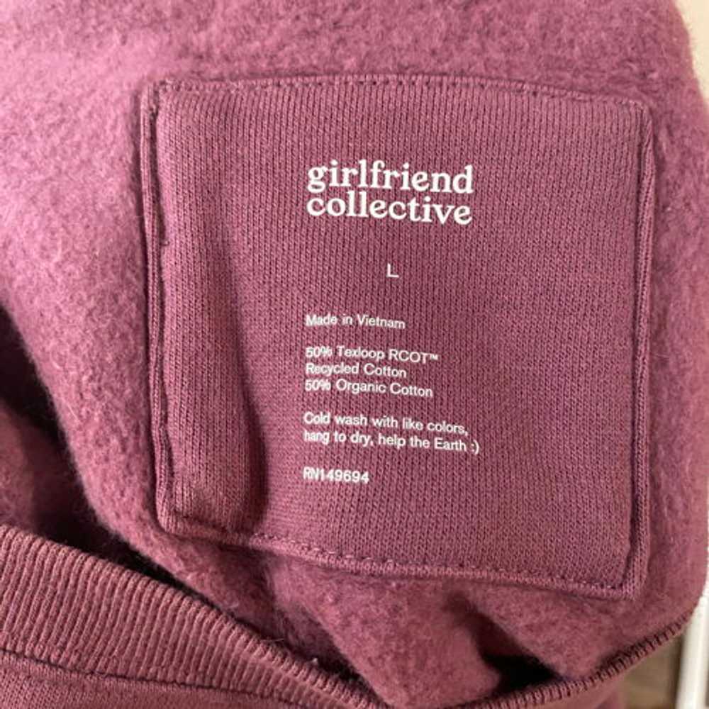 Girlfriend Collective Tulipwood 50/50 Cropped Swe… - image 5