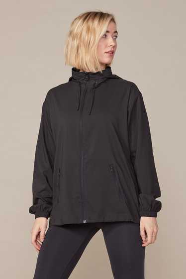 Girlfriend Collective Black Sideline Full-Zip Wind