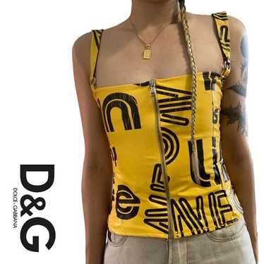 ドルチェ&ガッバーナ D&G ピチタンク タンクトップ グレー y2k