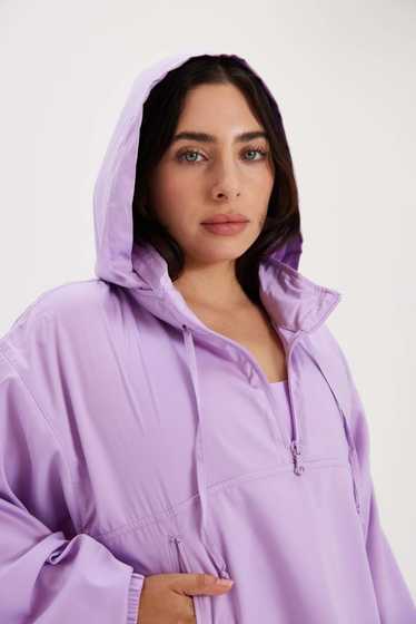 Girlfriend Collective Lilac Huddle Half-Zip Windb… - image 1