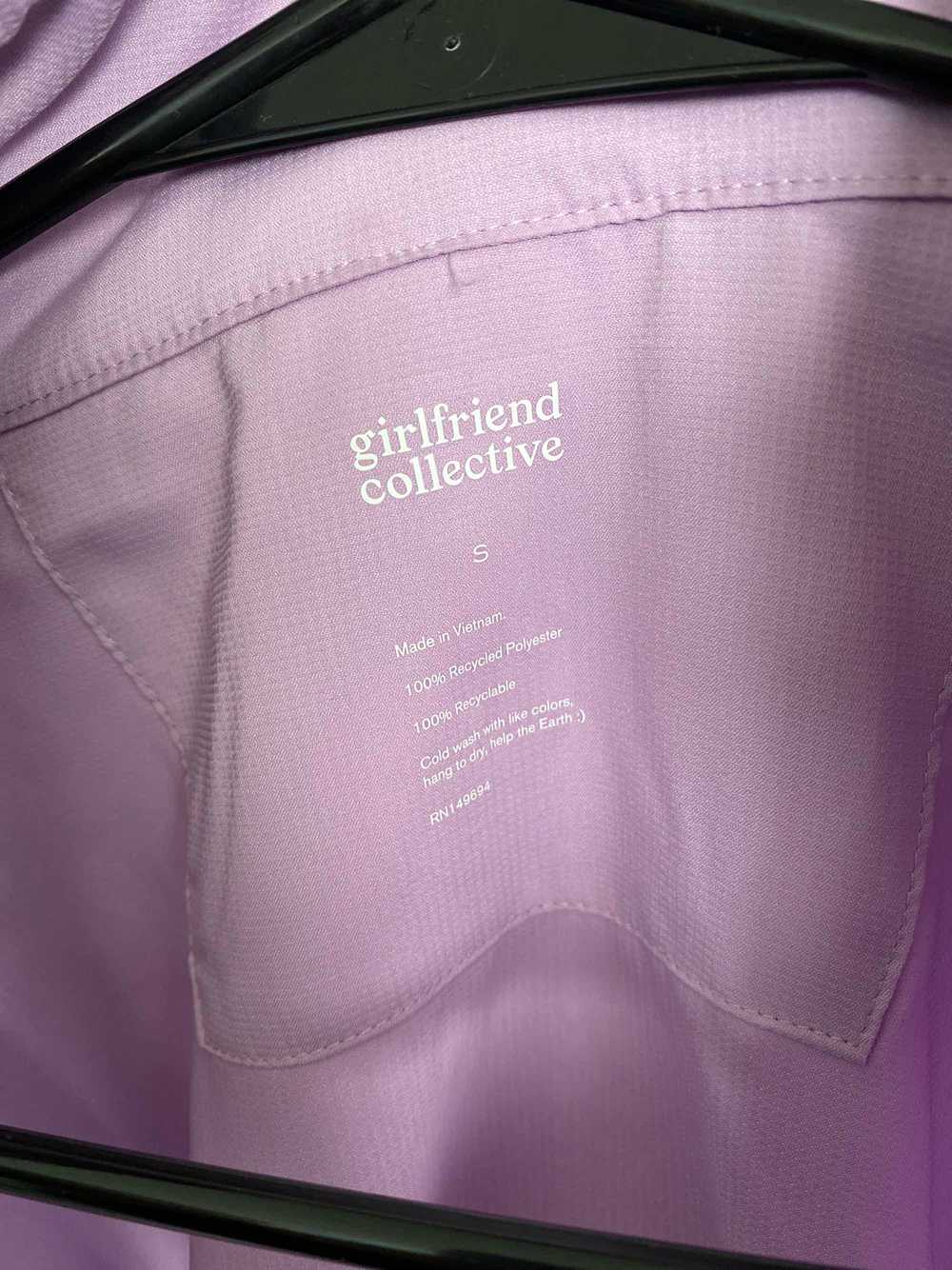 Girlfriend Collective Lilac Huddle Half-Zip Windb… - image 5