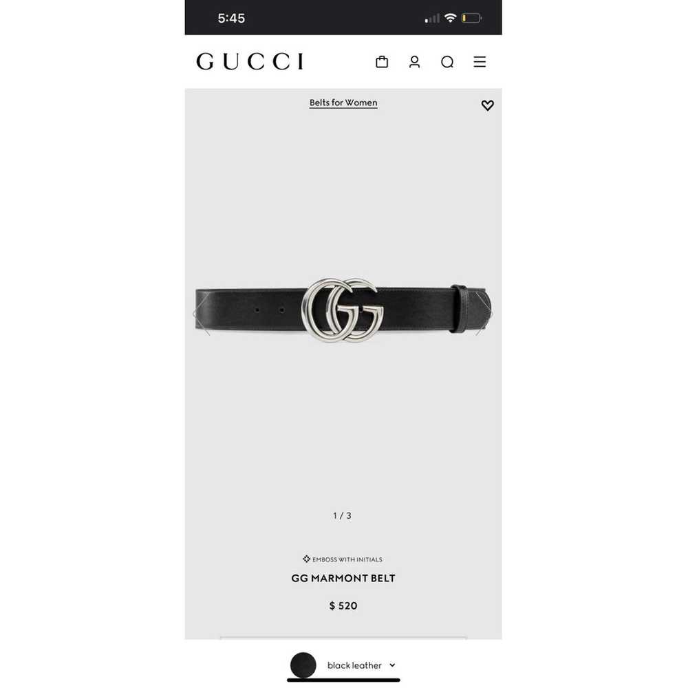 Gucci Gg Buckle leather belt - image 10