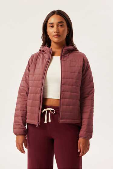 Girlfriend Collective Jam Hooded Packable Puffer