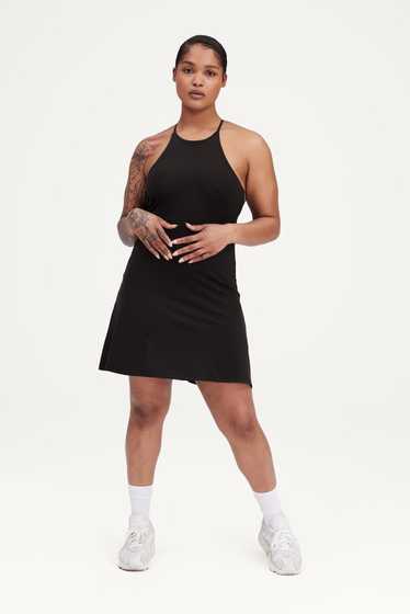 Girlfriend Collective Black Naomi Workout Dress