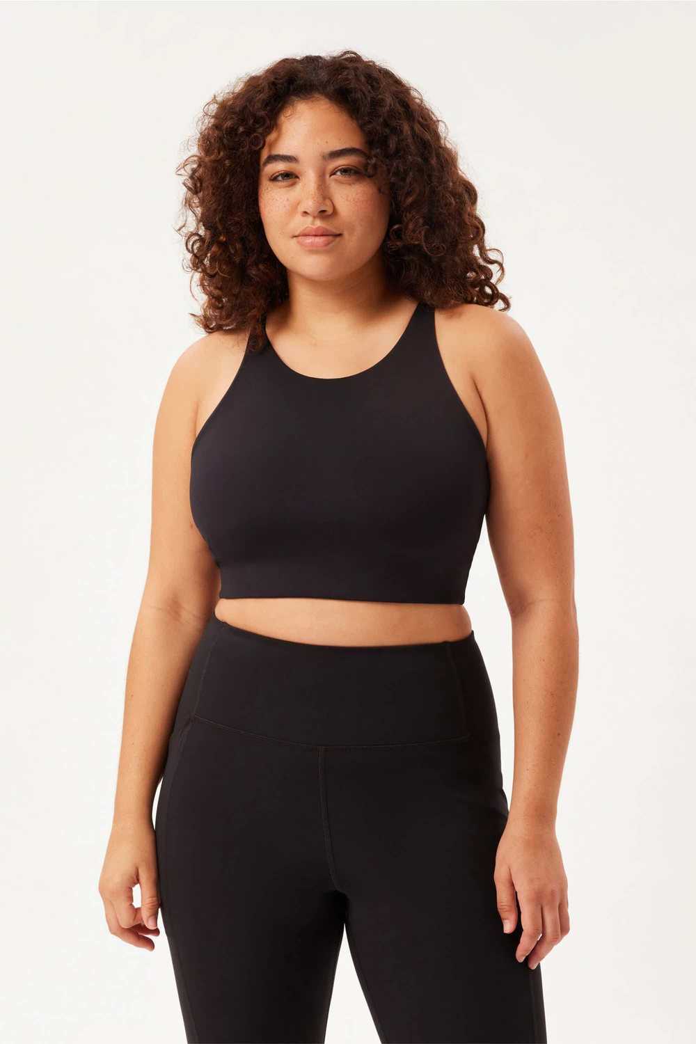 Girlfriend Collective Black Topanga Halter Bra - image 1