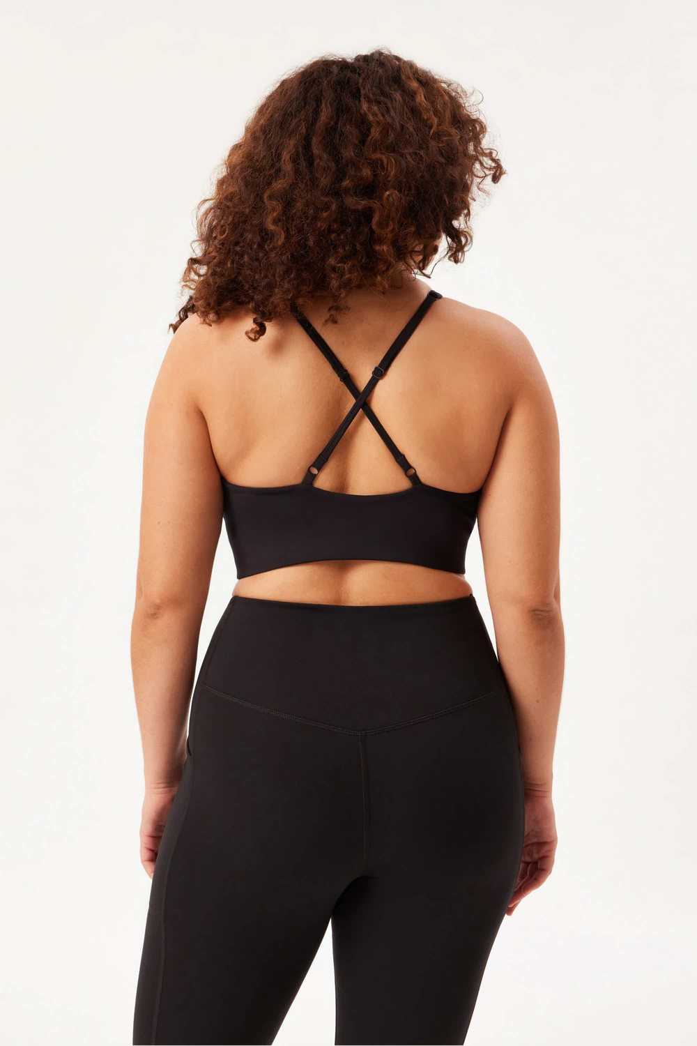 Girlfriend Collective Black Topanga Halter Bra - image 2