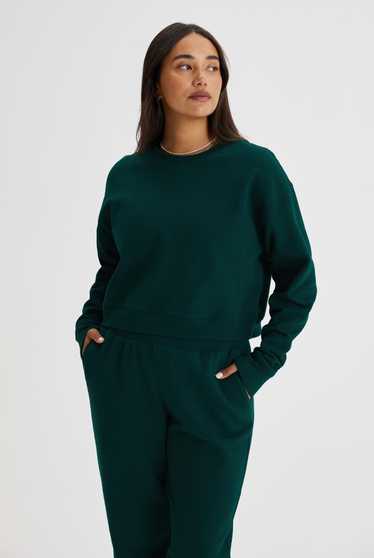 Girlfriend Collective Biome 50/50 Cropped Sweatshi