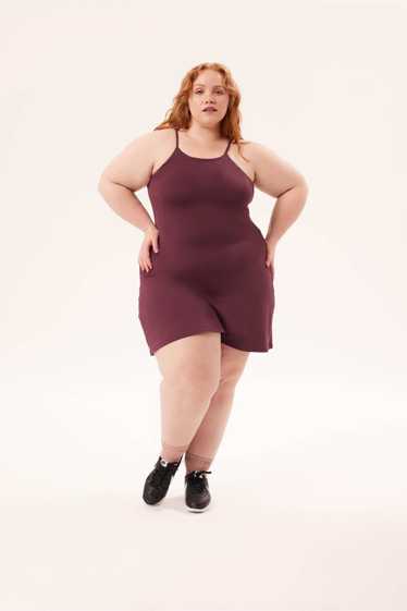 Girlfriend Collective Berry Naomi Workout Dress