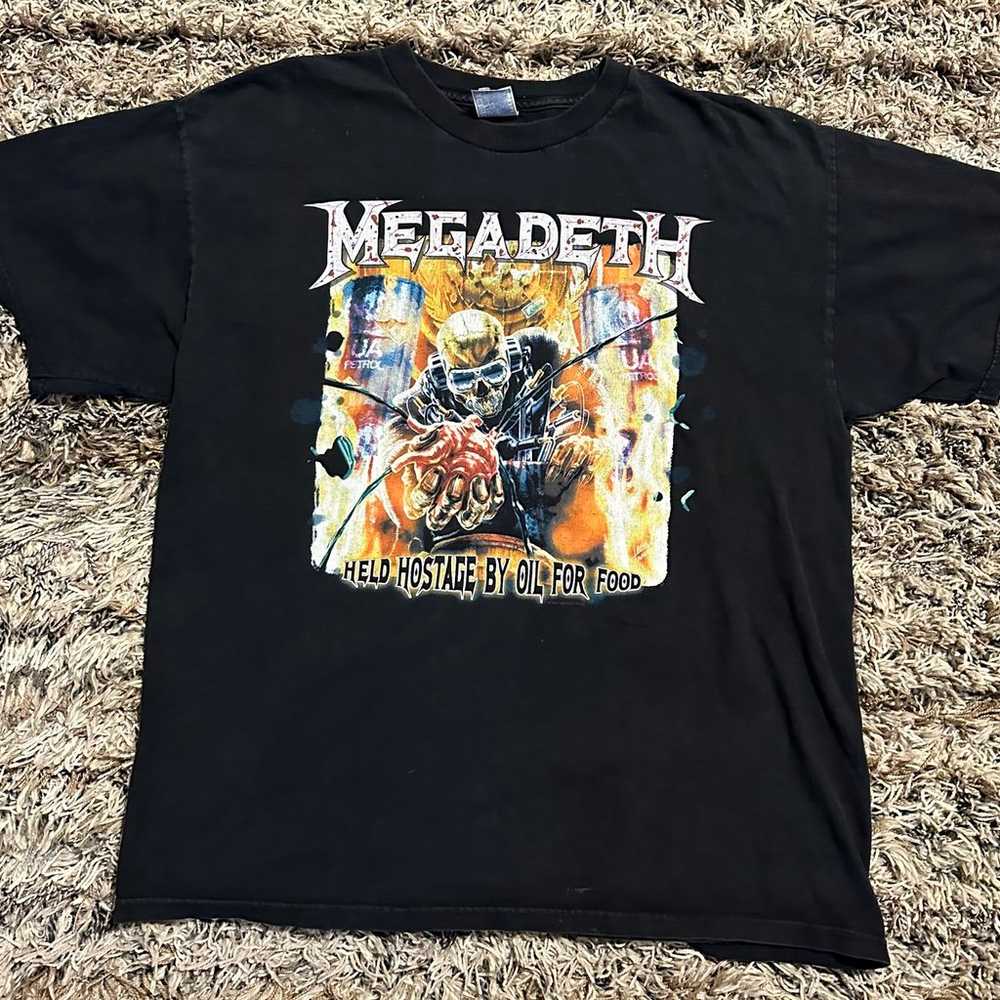 Megadeth Held Hostage By Oil For Food 2007 tee - image 1