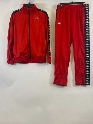Kappa Men's Red Track Suit 2 Pieces - Medium