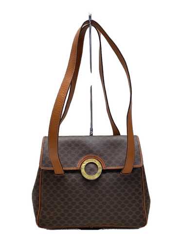Celine Tote Bag Leather Macadam Pattern Circle Me… - image 1