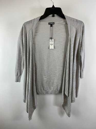 Express Women Gray Cardigan Sweater S/P NWT - image 1