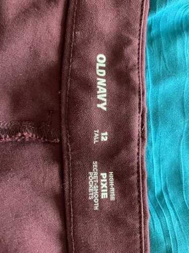 Tall Size Old Navy 12Tall High Rise Pixie Maroon P