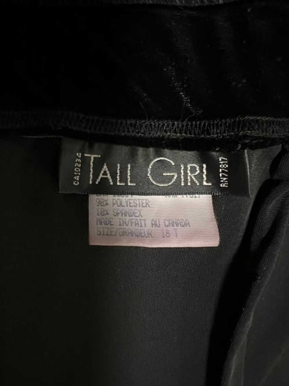 Tall Size Tall Girl Brand Black Velvet Long Stret… - image 11